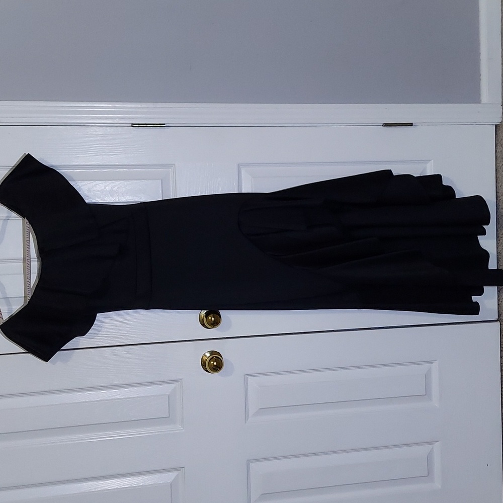 💗GOWN💗 high-low/ black/ off the shoulder